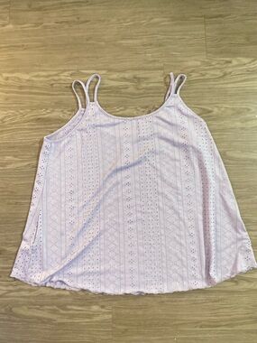 Ina Lilac Eyelet Spaghetti Strap Camisole